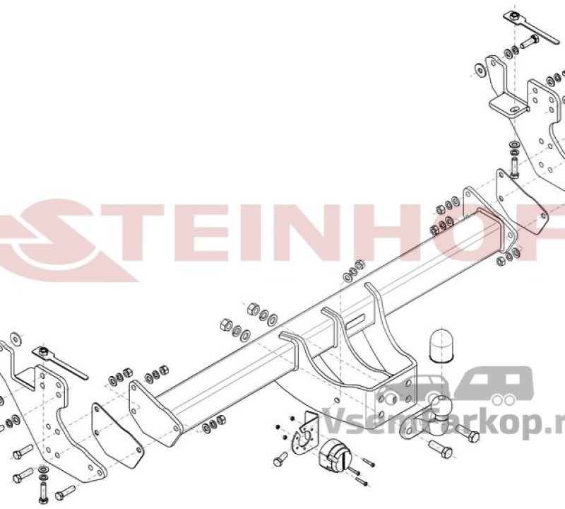 Фаркоп Steinhof I034 Isuzu D-MAX 4x4 2021