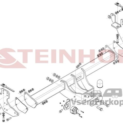 Фаркоп Steinhof I034 Isuzu D-MAX 4x4 2021