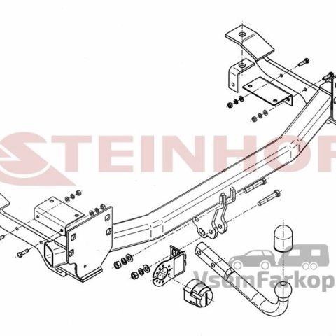 Фаркоп Steinhof L110 Land Rover Range Rover 2002