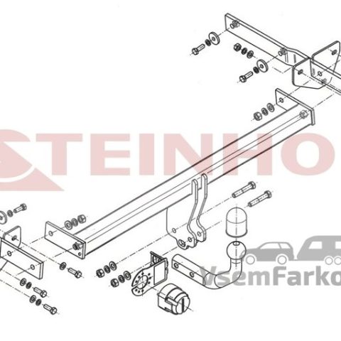Фаркоп Steinhof M098 Mercedes B-Class W245 2005