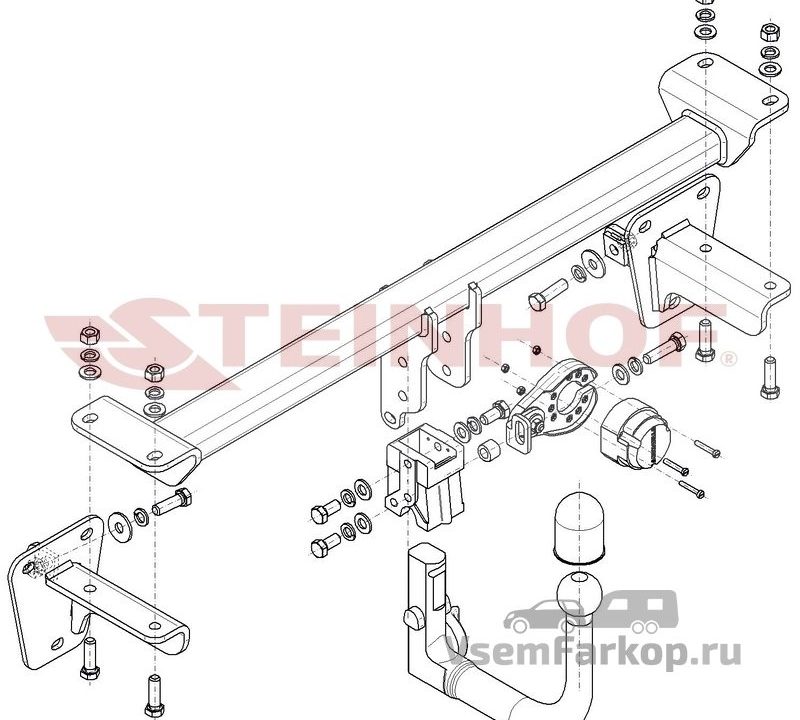 Фаркоп Steinhof M164 Mercedes GLA-Class H247 2020