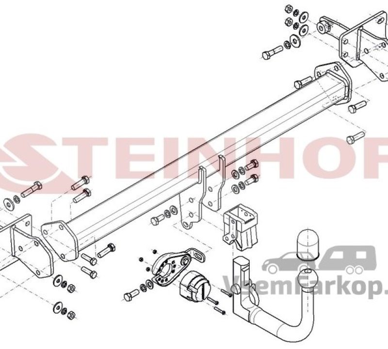 Фаркоп Steinhof M187 Mercedes C-Class w206 2021
