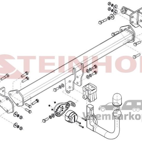 Фаркоп Steinhof M187 Mercedes C-Class w206 2021