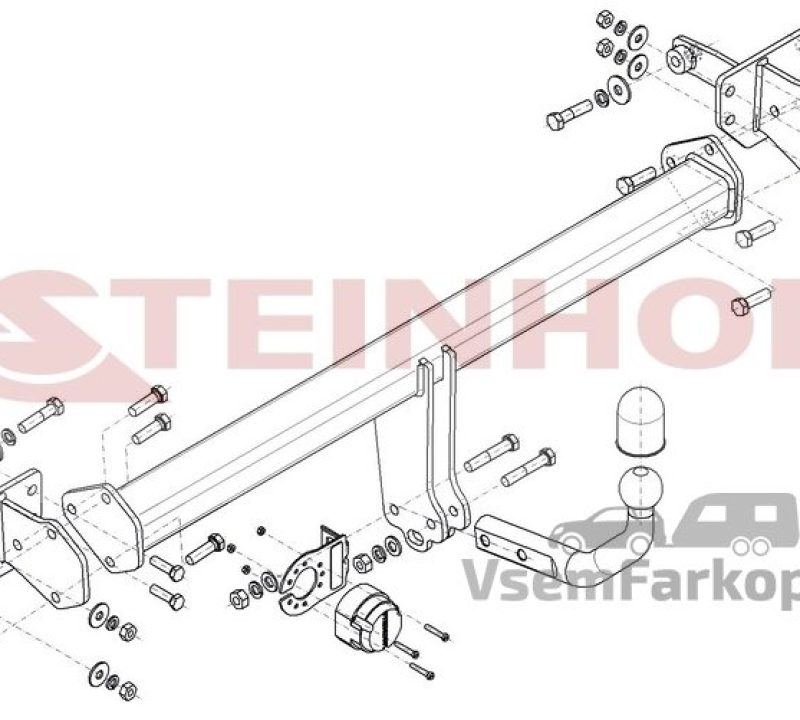 Фаркоп Steinhof M186 Mercedes C-Class w206 2021