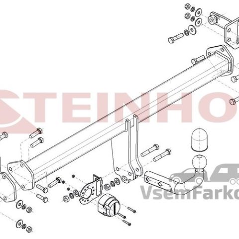 Фаркоп Steinhof M186 Mercedes C-Class w206 2021