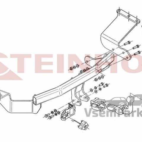 Фаркоп Steinhof M355 Mitsubishi Outlander ХL 2007
