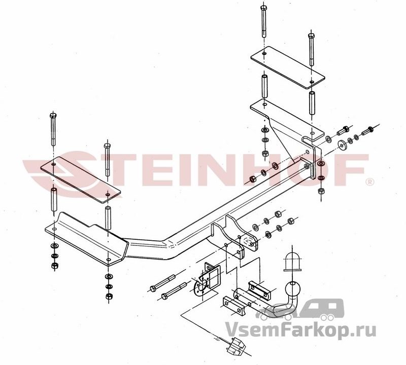 Фаркоп Steinhof O113 Opel Astra G 1998