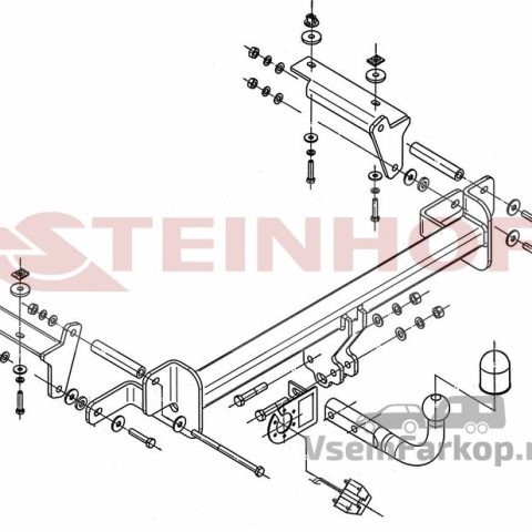 Фаркоп Steinhof O232 Opel Zafira B 2005