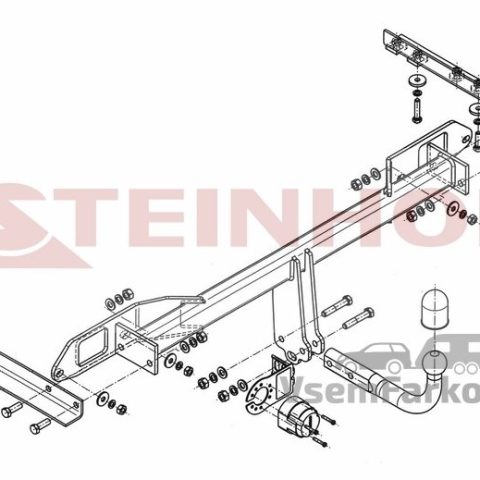 Фаркоп Steinhof S010 Saab 9-5 2010