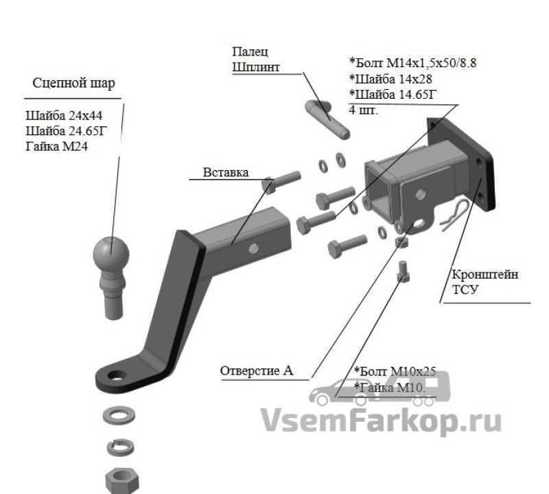 Фаркоп Трейлер 8123 Tank 300 2022