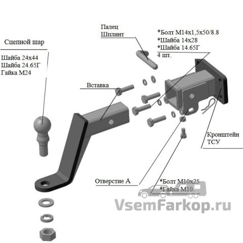 Фаркоп Трейлер 8123 Tank 300 2022