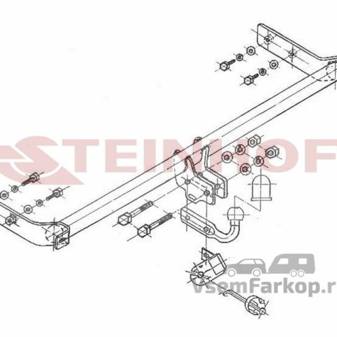 Фаркоп Steinhof V098 Volkswagen Passat B3 1988