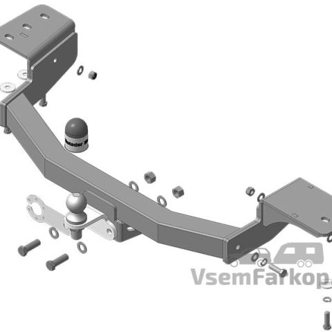 Фаркоп Motodor 92522FE Toyota Fortuner 2017