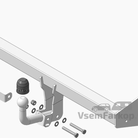 Фаркоп Zincar ZB103A BMW X1 F48 2015