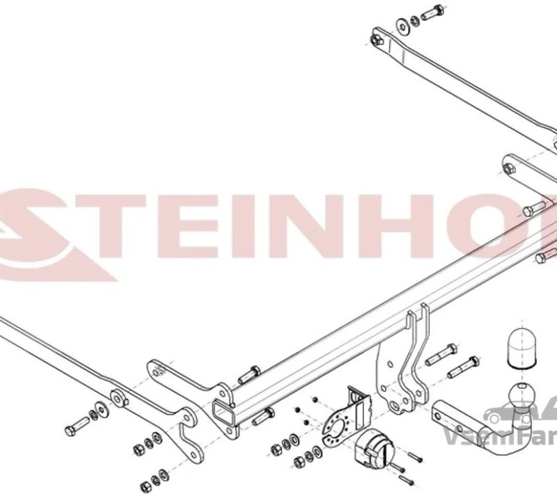 Фаркоп Steinhof M063 Mazda CX-30 2021