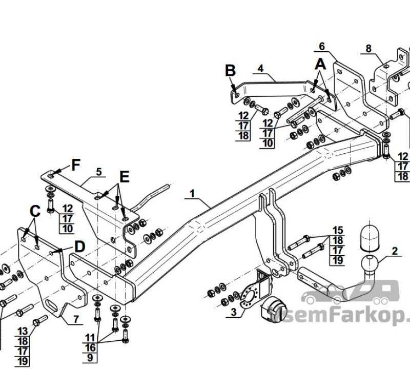 Фаркоп Steinhof I026 Infiniti QX70 2014