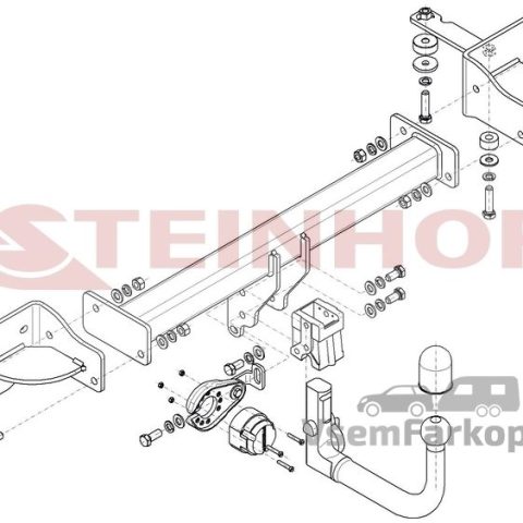 Фаркоп Steinhof A040 Giulia 2016