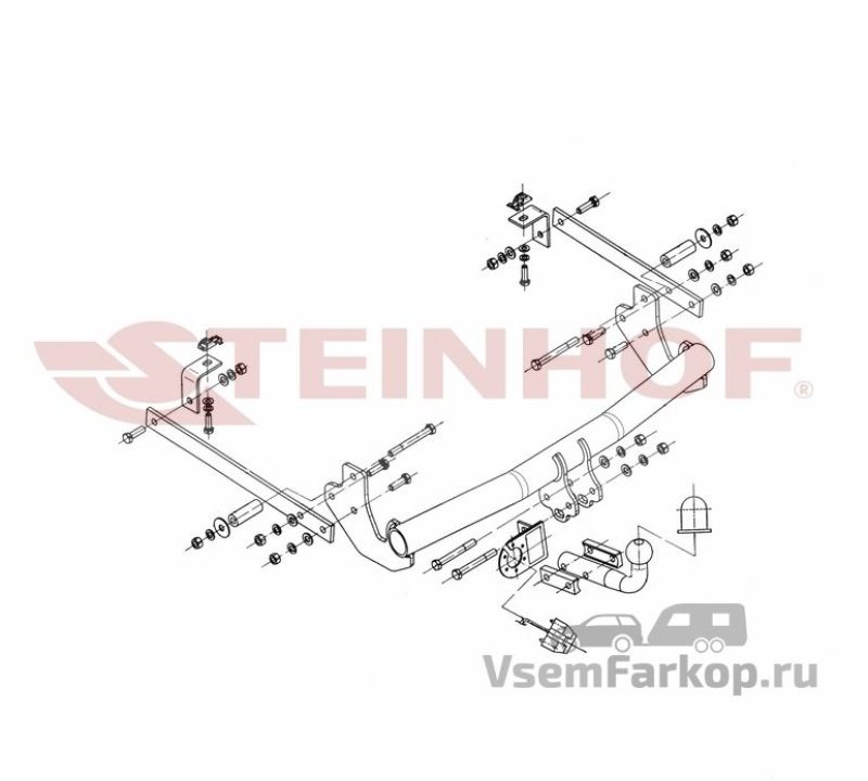Фаркоп Steinhof F148 Citroen Jumpy 2006