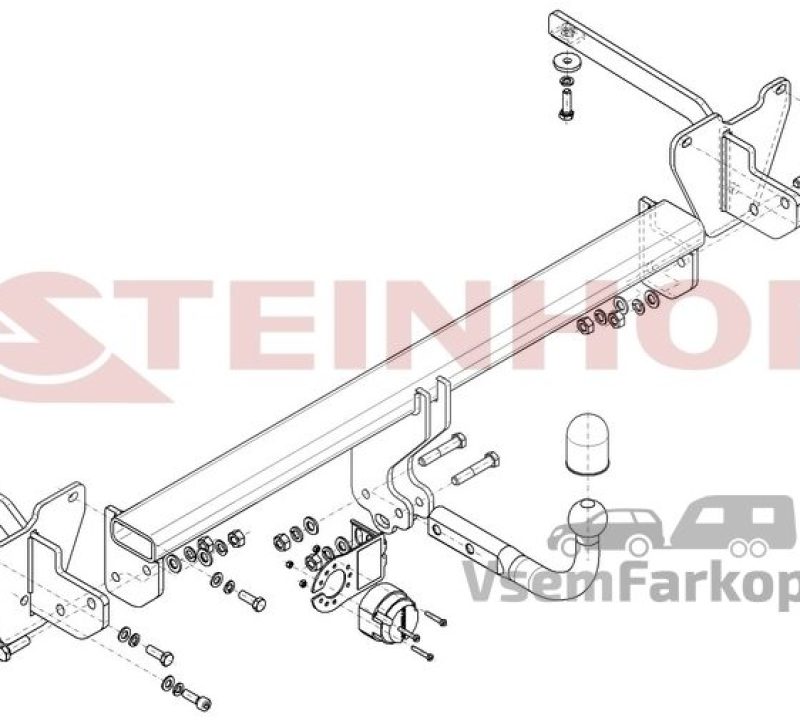 Фаркоп Steinhof F068 Fiat Doblo 2010