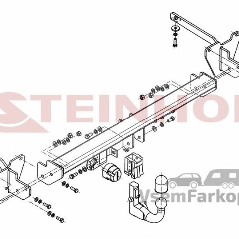 Фаркоп Steinhof F071 Fiat Doblo 2010