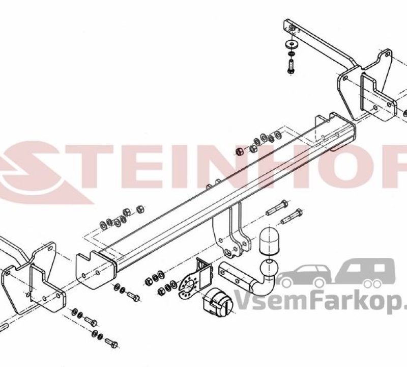 Фаркоп Steinhof F070 Fiat Doblo 2010