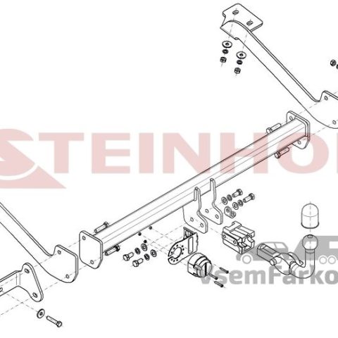Фаркоп Steinhof C060 Fiat Doblo L2 2022