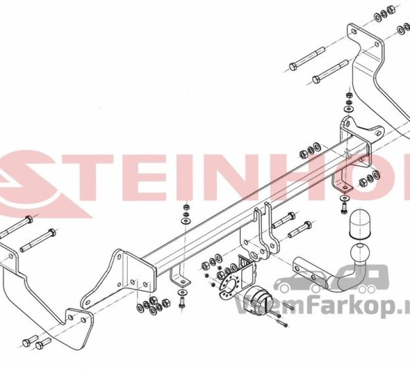 Фаркоп Steinhof F305 Ford Tourneo Courier 2014