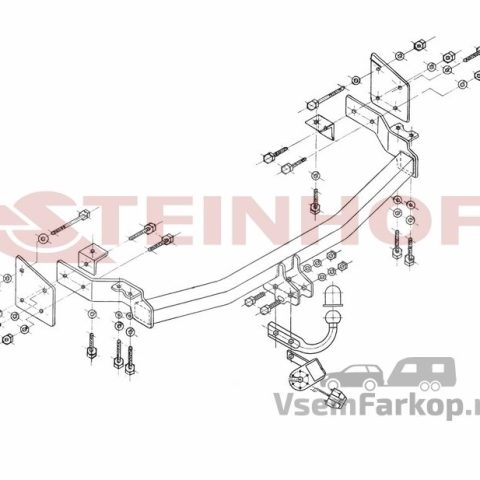 Фаркоп Steinhof H270 JAC Rein 2006
