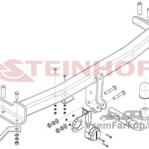 Фаркоп Steinhof S478 Ssang Yong Stavic 2013