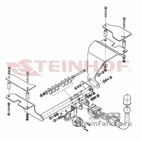 Фаркоп Steinhof S384 Suzuki Swift 2005
