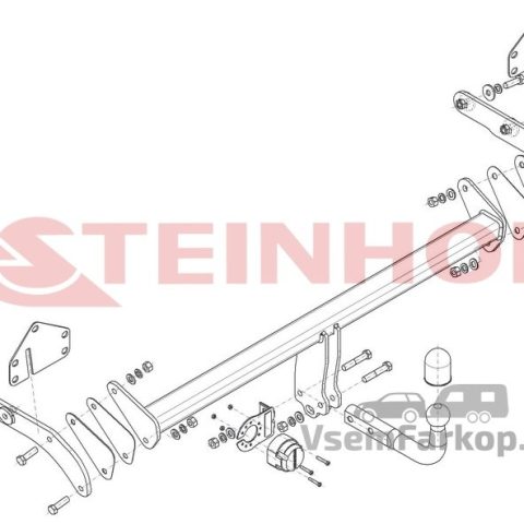Фаркоп Steinhof T242 Subaru Solterra 2022