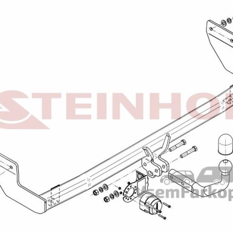 Фаркоп Steinhof H243 Hyundai ix20 2010