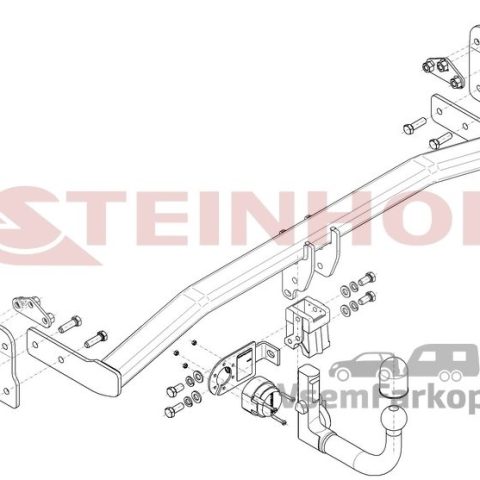Фаркоп Steinhof H266 Hyundai Kona 2017