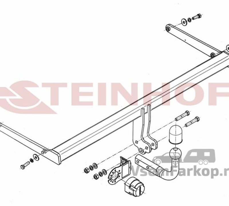 Фаркоп Steinhof M017 Mazda 2 2008