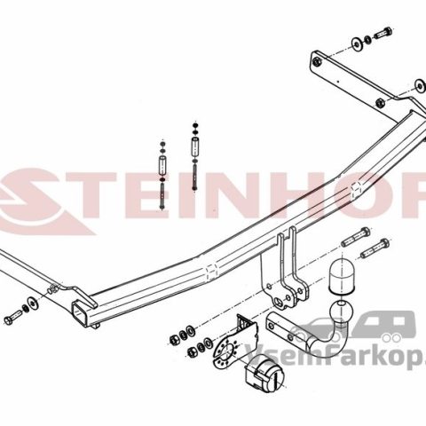 Фаркоп Steinhof M028 Mazdа 5 2010