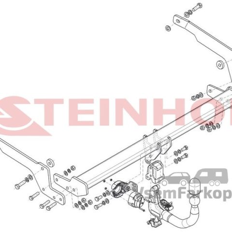 Фаркоп Steinhof M069 Mazda CX-60 2022