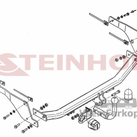 Фаркоп Steinhof M011 Mazda 2 2003