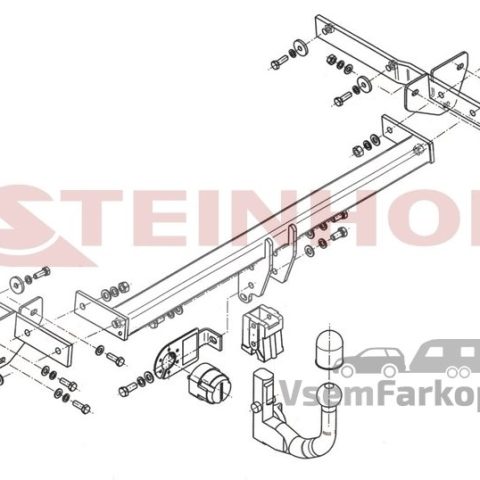 Фаркоп Steinhof M099 Mercedes B-Class W245 2005