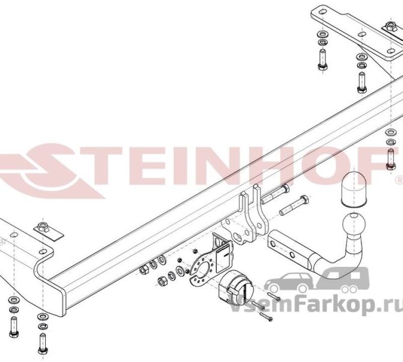 Фаркоп Steinhof V313 Volvo S80 1998