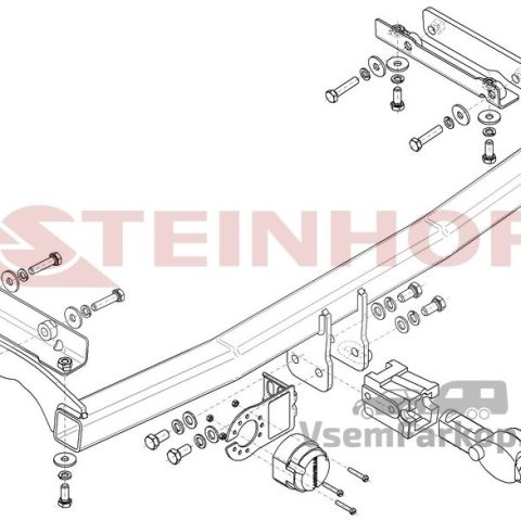 Фаркоп Steinhof N066 Nissan Note 2004