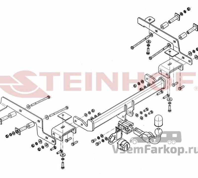 Фаркоп Steinhof N083 Nissan NV200 2009