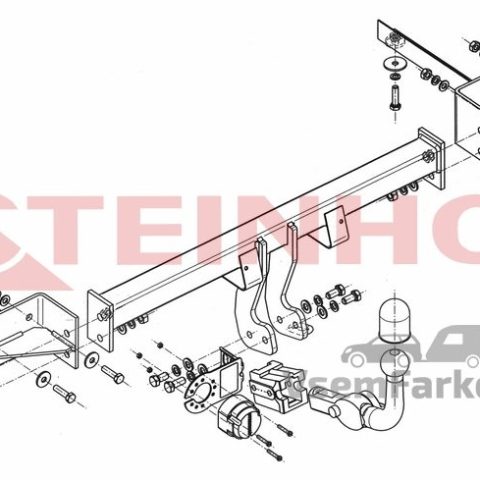 Фаркоп Steinhof O129 Opel Corsa D 2006