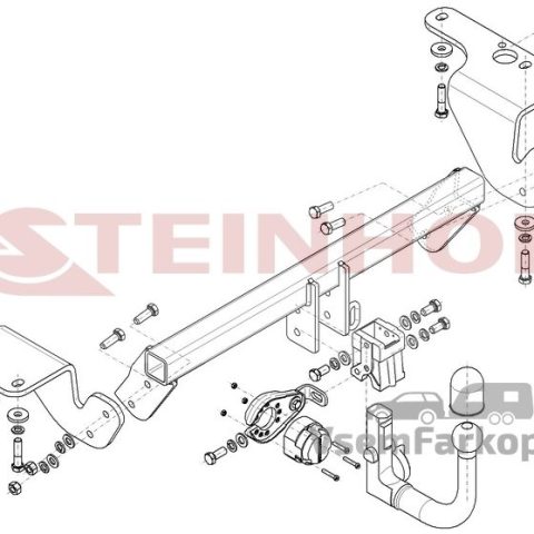 Фаркоп Steinhof T097 Toyota Auris 2013