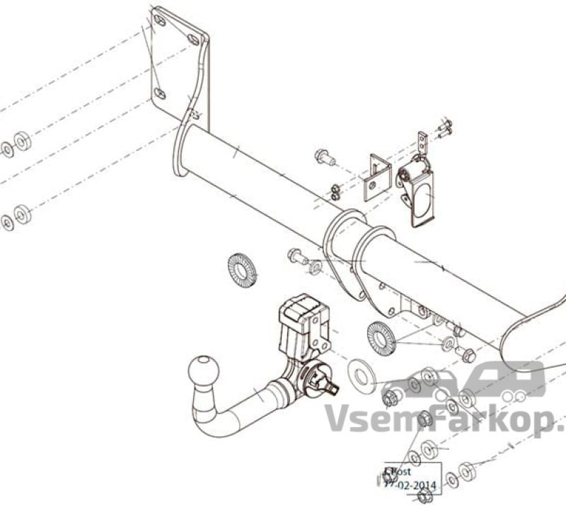 Фаркоп THULE BRINK 586900 BMW X6 F16 2014