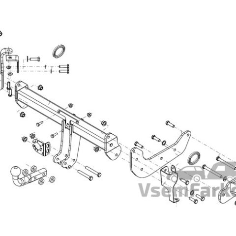 Фаркоп THULE BRINK 600400 Kia Sorento Prime 2015