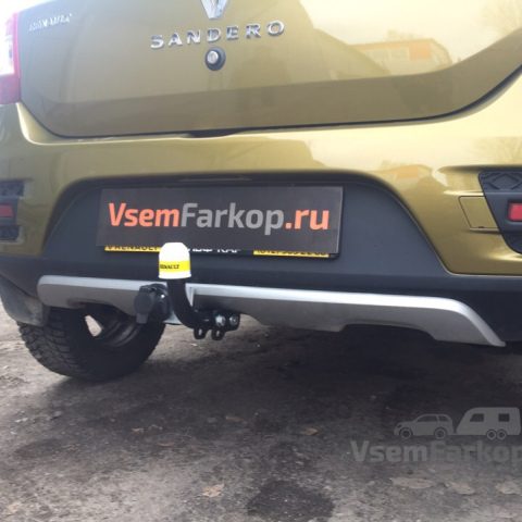 Фаркоп Лидер Плюс R114A Renault Sandero Stepway 2014 — фото 3