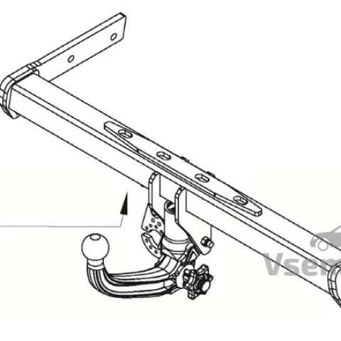 Фаркоп WESTFALIA 320076600001 Volvo V70 2007