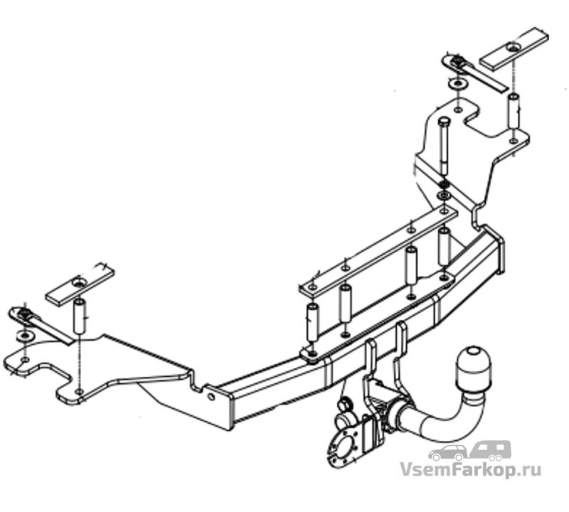 Фаркоп Auto-Hak AL38A 159 2006