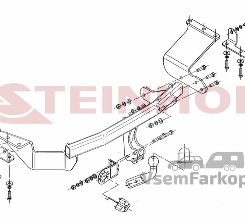 Фаркоп Steinhof M354 Mitsubishi Outlander ХL 2007