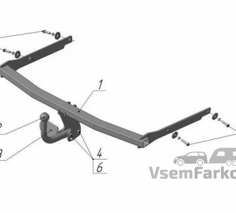 Фаркоп AvtoS FD19 Ford C-MAX 2003